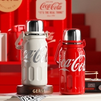 GERM可口可乐联名款律动保温杯星光白800ml/可乐红800ml/GE-CK23AW-B35-1