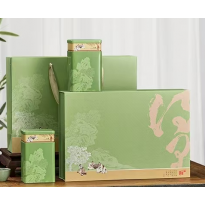 伍家台贡茶 一级高端得闲绿针礼盒 160g