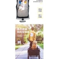 徽羚羊 露营车折叠推车户外露营儿童小推车营地车拉年货小拖车推车 5寸双X支架 黑色