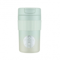 星巴克绿色渐变款桌面不锈钢杯470ml