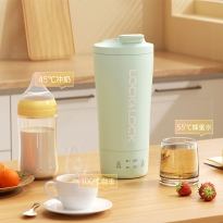 乐扣乐扣不锈钢双层真空电热水杯400ml