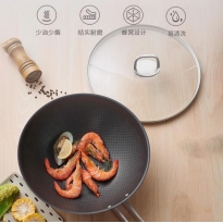 双立人（ZWILLING）炒锅Nova Plus蜂窝底厨房家用不锈钢30cm不粘炒菜锅 30cm J