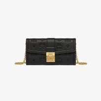 MCM 黑色女士斜挎包 MYLESXT01BK